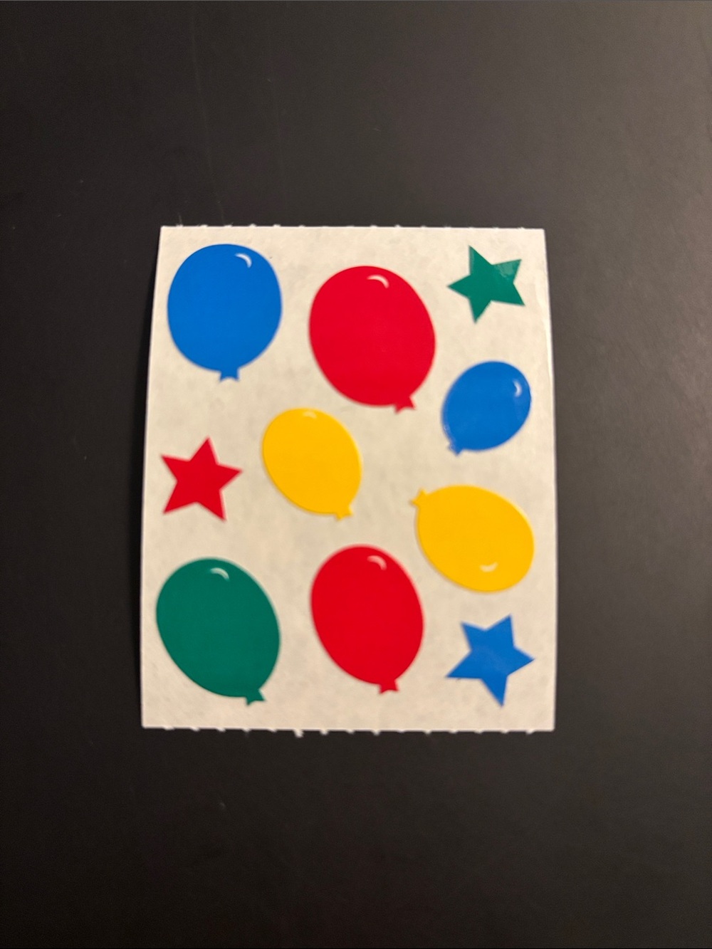Creative Memories Party Balloons & Stars Sticker Mod- Vintage 90's